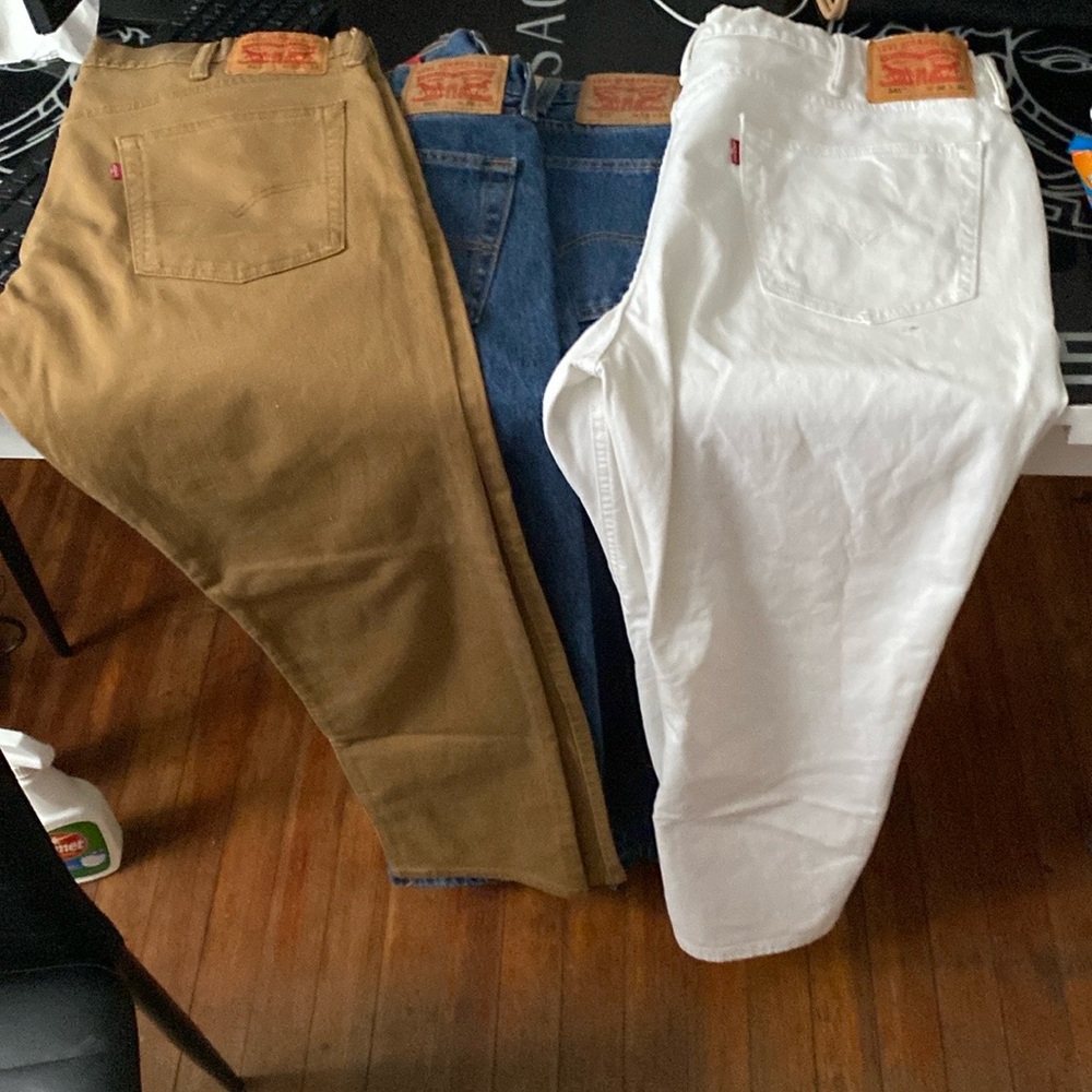 Levi's Jeans Collection - White, Blue, Brown